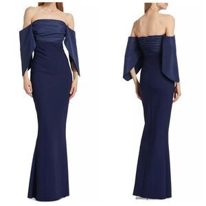 Chiara Boni Fumiko Off-The-Shoulder Gown Size 10